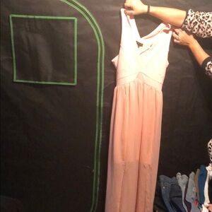 Elegant Pink Sleeveless Dress